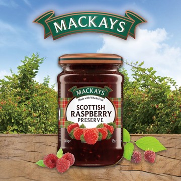 Mackays 蘇格蘭梅凱覆盆莓果醬 340g
