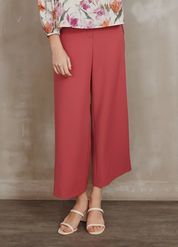 美好想像斜紋垂墜寬直筒褲