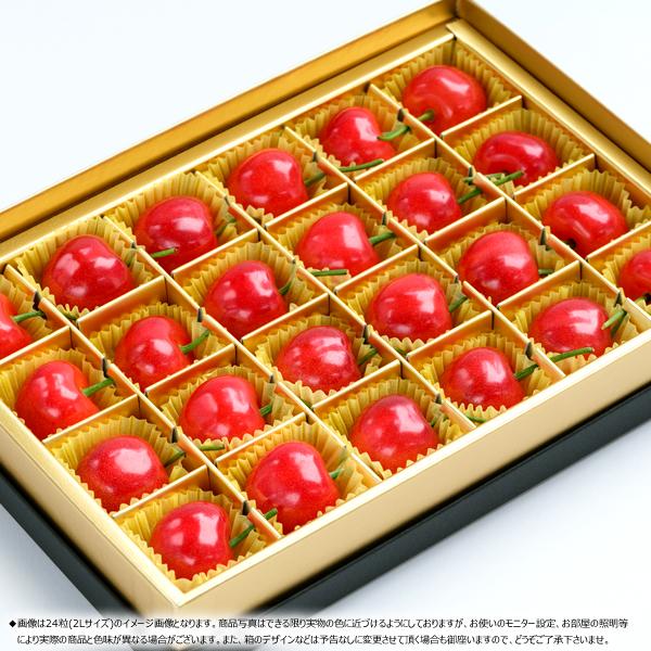 山形県産 さくらんぼ 紅秀峰 (秀品 2Lサイズ 1箱24粒入り 化粧箱入り) 手詰め お中元 ギフト 贈り物 プレゼント 送料無料 お取り寄せ