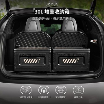 【JOWUA】特斯拉TESLA X/Y/S/3 30L堆疊收納箱 增加車內收納空間二入