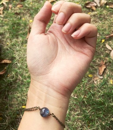 星空體藍暈拉長石手鍊