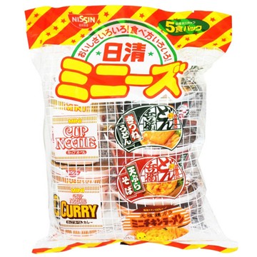 日清迷你5入綜合杯麵205g克【Mia C'bon Only】