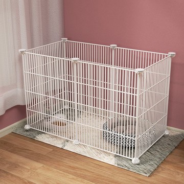 寵物圍欄貓專用室內狗狗柵欄免打孔加高擋板防越獄自由組合鐵絲網 d8053