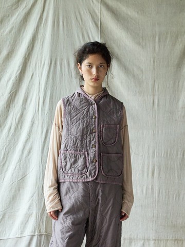 復古文青 / 絲棉背心 / 復古休閒馬甲