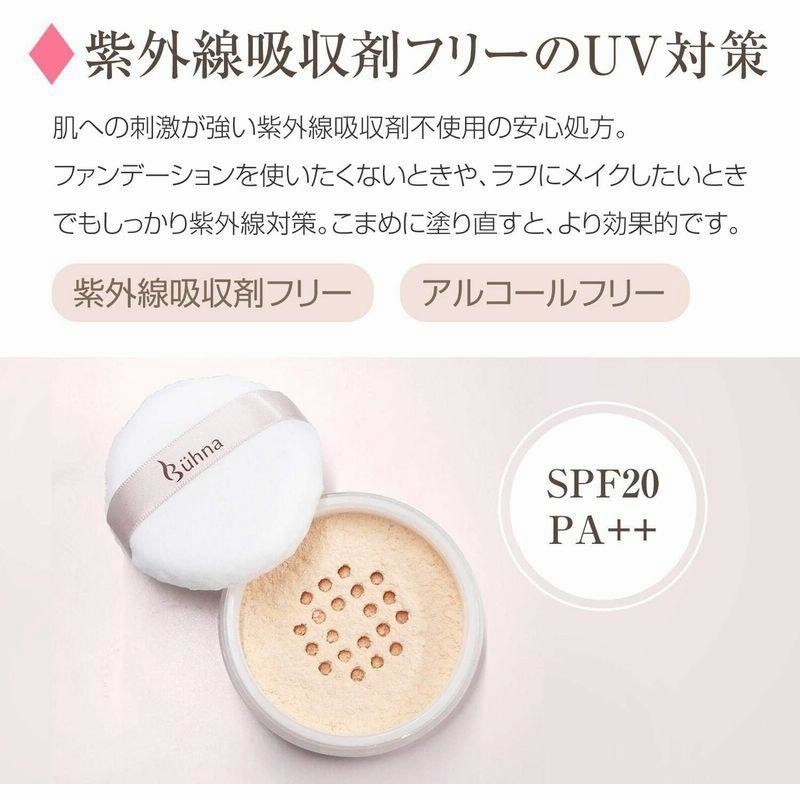 ビューナ スムースフェイスパウダー 30g Spf Pa 紫外線吸収剤フリー ナチュラルメイク 美肌 毛穴レス サラサラ Uv対策 通販 Lineポイント最大0 5 Get Lineショッピング