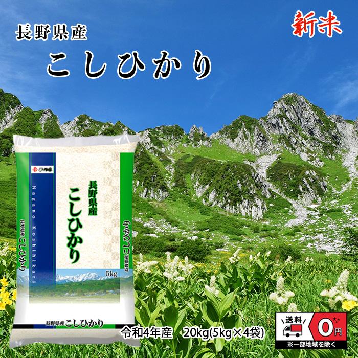 こしひかり 20kg 5kg×4 令和4年産 米 お米 白米 おこめ 精米 単一原料米 ブランド米 20キロ   国内産 国産