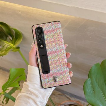 適用三星w24手機殼fold6全包fold7折疊屏w25保護殼w23防窺zfold5手機套w22超薄fold3殼膜一體保護套中軸fold4