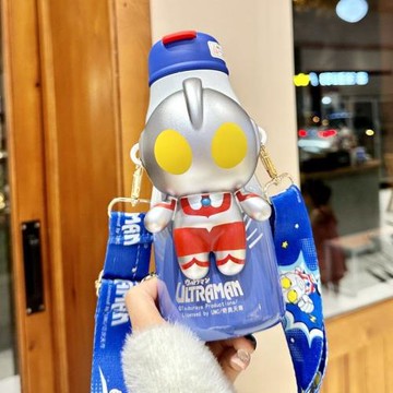 奧特曼兒童保溫杯男孩上學專用寶寶食品級316小學生水壺吸管杯子