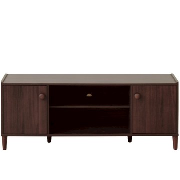 《HOPMA》和風原木系二門電視櫃 視聽櫃 電器櫃 展示架 收納櫃 儲藏櫃-胡桃木