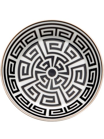 GINORI 1735 - Labirinto tea saucers (set of 2) - unisex - Porcelain - One Size - Black