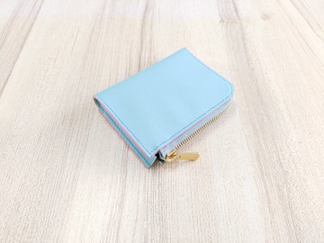 L型拉鏈短夾 法羊L拉鏈夾 真皮全手縫