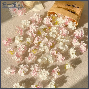 diy材料💖仿真小花朵混搭diy手作輪胎茶幾材料包古風花頭手作簪花頭飾裝飾 輔材 手作材料 手作配件