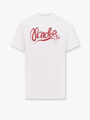 Cotton t-shirt with maxi logo print - MONCLER - gender_Man