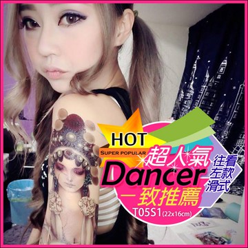 台灣現貨 國劇臉譜 花臂半臂系列👑大邱紋身👑【T05S】紋身貼紙 刺青貼紙 紋身貼 刺青貼 半甲 手臂 T05