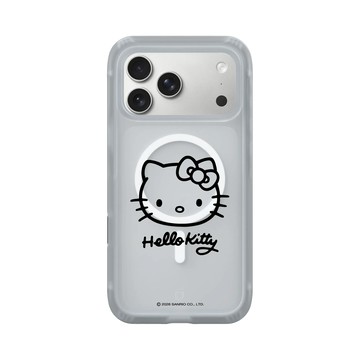 iPhone 17 Pro Max AirX 流變灰 - 三麗鷗-Hello Kitty - 簡約系列-線條大頭