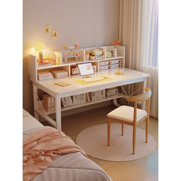 台灣發貨🔸書桌✅臥室書桌 家用書桌 書桌書架一體 學生書桌 學習桌 寫字桌 辦公桌 電腦桌 台式桌