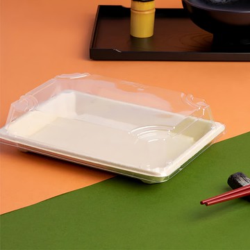 PET透明壽司盒蓋 46號 191x136x32mm 耐熱0~60度  透明色  10袋