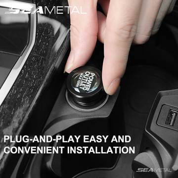 SEAMETAL金屬點煙器蓋 車載點菸器防塵蓋 點煙孔蓋 多色點煙孔蓋