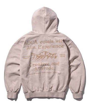 AECA White Mountain Hoodie Sweat 顏料染色山系連帽上衣