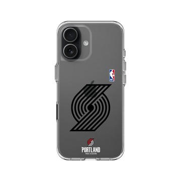 iPhone 17 Clear Case（相機按鈕） 透明 - NBA - B&W-波特蘭拓荒者 Portland Trail Blazers B&W - Light
