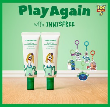 [TOY STORY EDITION] INNISFREE Daily UV Dewy Barrier Sun Serum 50ml Double Pack (RENEWAL)(+Keyring)