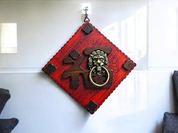 放大版 // 雕花五金獅掛飾 // 安心出貨