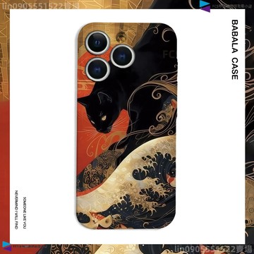 浮世繪貓咪手機殼 iPhone18 17 16 15 14 13 12 11 17E 16E XS i6 7 8 SE