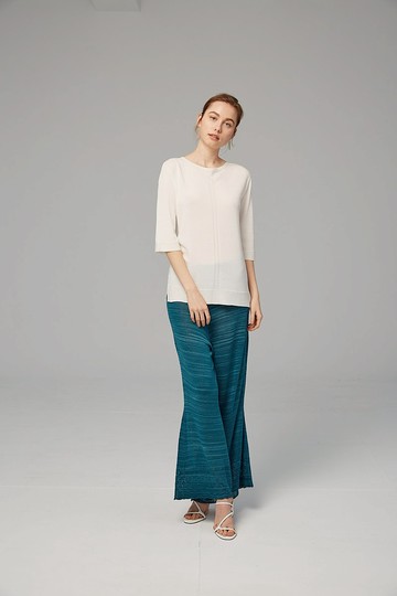 開衩五分袖上衣_黑 (20S2TP06)