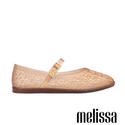 Melissa-M字透膚瑪莉珍鞋-卡其色