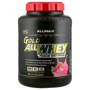 ALLMAX, Gold AllWhey®，優質乳清蛋白，草莓味，5 磅（2.27 千克）