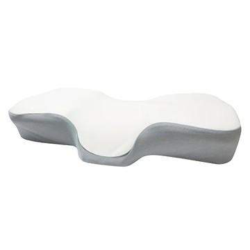 LIV MOM Premium 3D記憶枕 附枕套 雙向設計 各種頸型適用  白色 + 灰色  60 x 32 x 8~11cm  1組