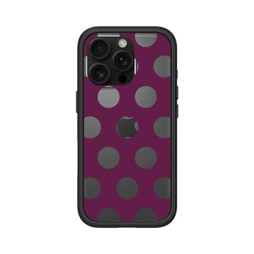iPhone 16 Pro Mod NX 黑 - Pattern Play - 莓果圓點