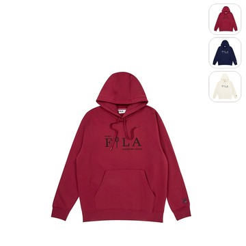 【FILA】中性 連帽T恤-深紅 1TEY-5823-RD
