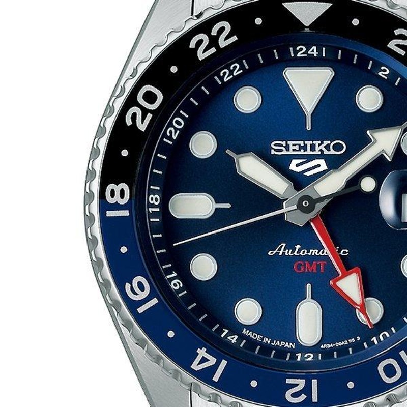 セイコー 5スポーツ SKX Sports Style GMTモデル ブルー 自動巻き