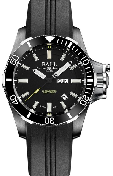 BALL 波爾錶 工程師碳氫系列Submarine Warfare機械錶(DM2236A-PCJ-BK)-42mm-黑面膠帶【刷卡回饋 分期0利率】【APP下單點數13倍送】