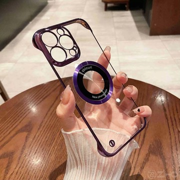 ins爆款 無邊框電鍍磁吸 保護殼 防摔殼 適用於 iPhone 14 13 12 Pro Max 手機殼