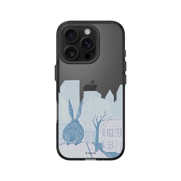 iPhone 16 Pro Clear 酷墨灰 - 幾米 Jimmy Liao - 兔子系列-城市祕密