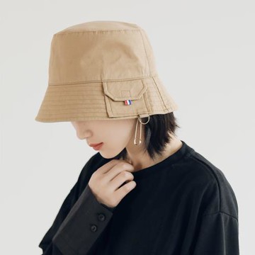 2023日系新款漁夫帽子女春夏季休閑遮陽盆帽百搭短沿水桶帽子潮