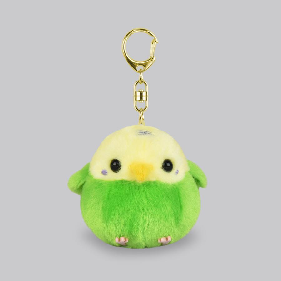 ふくふくことりマスコットキーホルダーセッキー（セキセイグリーン） Fuku-Fuku Kotori mascot keyholder Sekky (Green budgerigar):703412