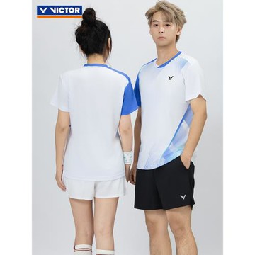 VICTOR勝利威克多羽毛球服男女款運動服短袖衣透氣易干T恤T-59110