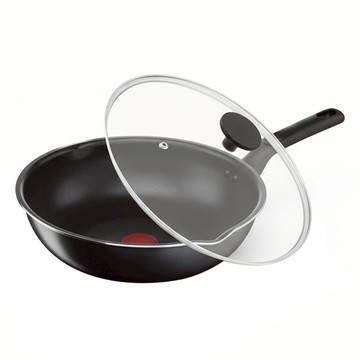 Tefal 特福 璀璨系列 不沾深平鍋 + 玻璃蓋 C5738496  24cm  1個