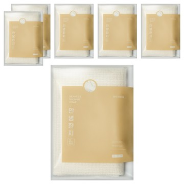 DEARCUS 更柔軟的韓紙沐浴巾  6個  1件  米色