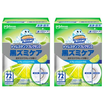 SC Johnson 莊臣 Scrubbing Bubbles 抗黴菌馬桶清潔凝膠 清新柑橘香  38g  2盒