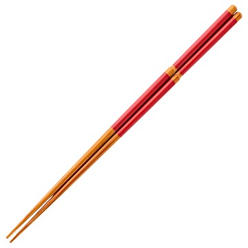 田中箸店濃彩竹筷 230mm 10g  1雙筷子  赤紅  2組