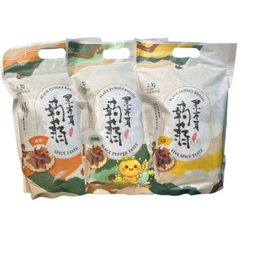 (新包裝)蝦幣10%回饋👑黑木耳蒟蒻｜五香、黑胡椒、麻辣_中埔鄉農會_膳食纖維_蒟蒻乾_蒟蒻片_台灣農特產 素食