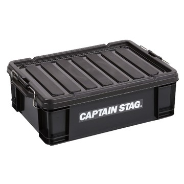 日本CAPTAIN STAG 日本製CS經典款長型收納箱23L-黑色