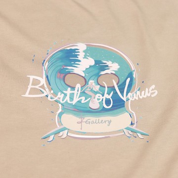 ZJ重磅寬版落肩短袖T恤 海人系列-衝浪的維納斯 設計款 MIT台灣製