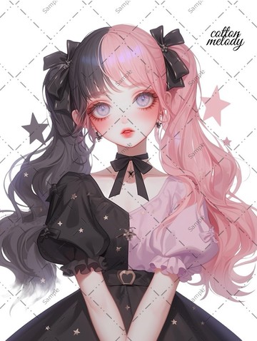 original sticker no.1377 人物貼紙 原創貼紙 人物貼紙 女孩貼紙 原創人物貼紙