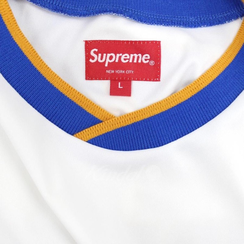 値下げ】SUPREME 21SS Arabic Logo Soccer Jersey アラビックサッカーロゴジャージTシャツ ホワイト サイズ：L |  LINEブランドカタログ