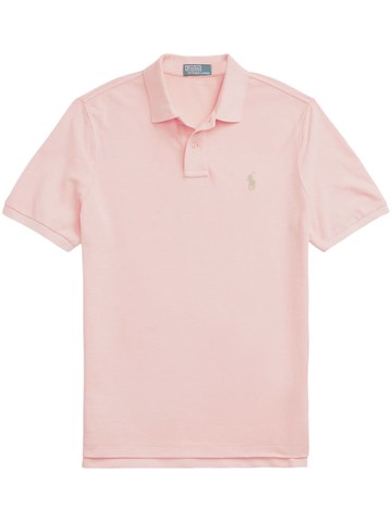 Polo Ralph Lauren - Polo Pony-embroidered cotton polo shirt - men - Cotton - XL - Pink